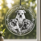 Personalisiertes Acryl-Ornament mit Portraitgravur