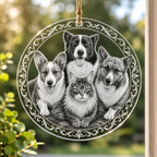 Personalisiertes Acryl-Ornament mit Portraitgravur