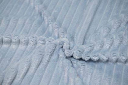 Breitcord hellblau Bezug Flocke Detail