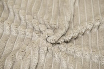 Breitcord helltaupe Bezug Flocke Detail