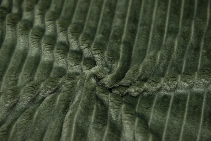 Breitcord moosgrün Bezug Flocke Detail