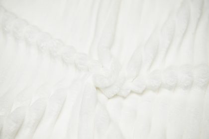 Breitcord offwhite Bezug Flocke Detail