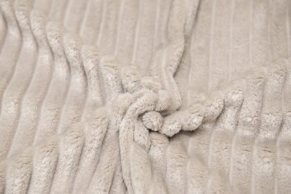Breitcord Sand Bezug Flocke Detail