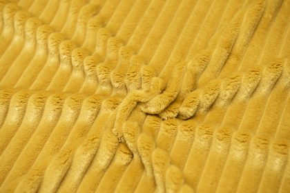 Breitcord senfgelb Bezug Flocke Detail